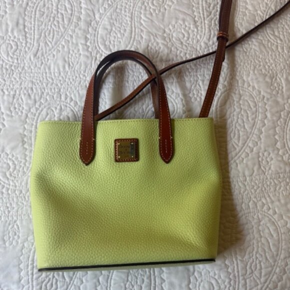 Dooney & Bourke Mint / Lime Green Waverly Crossbody Handbag w/ Detachable Strap - Picture 1 of 4